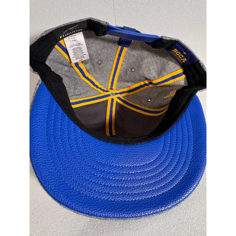 Boca Juniors CABJ Official Licensed Snapback Hat Heather Gray Adjustable Cap